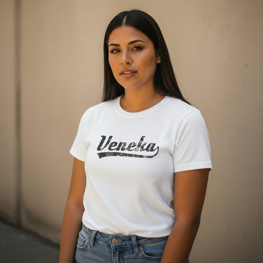 VENEKA camiseta suave venezolana  modelo femenina